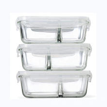 27oz 760ml microwave safe Glass Food box glass Meal Prep Containers with airtight Locking Lids